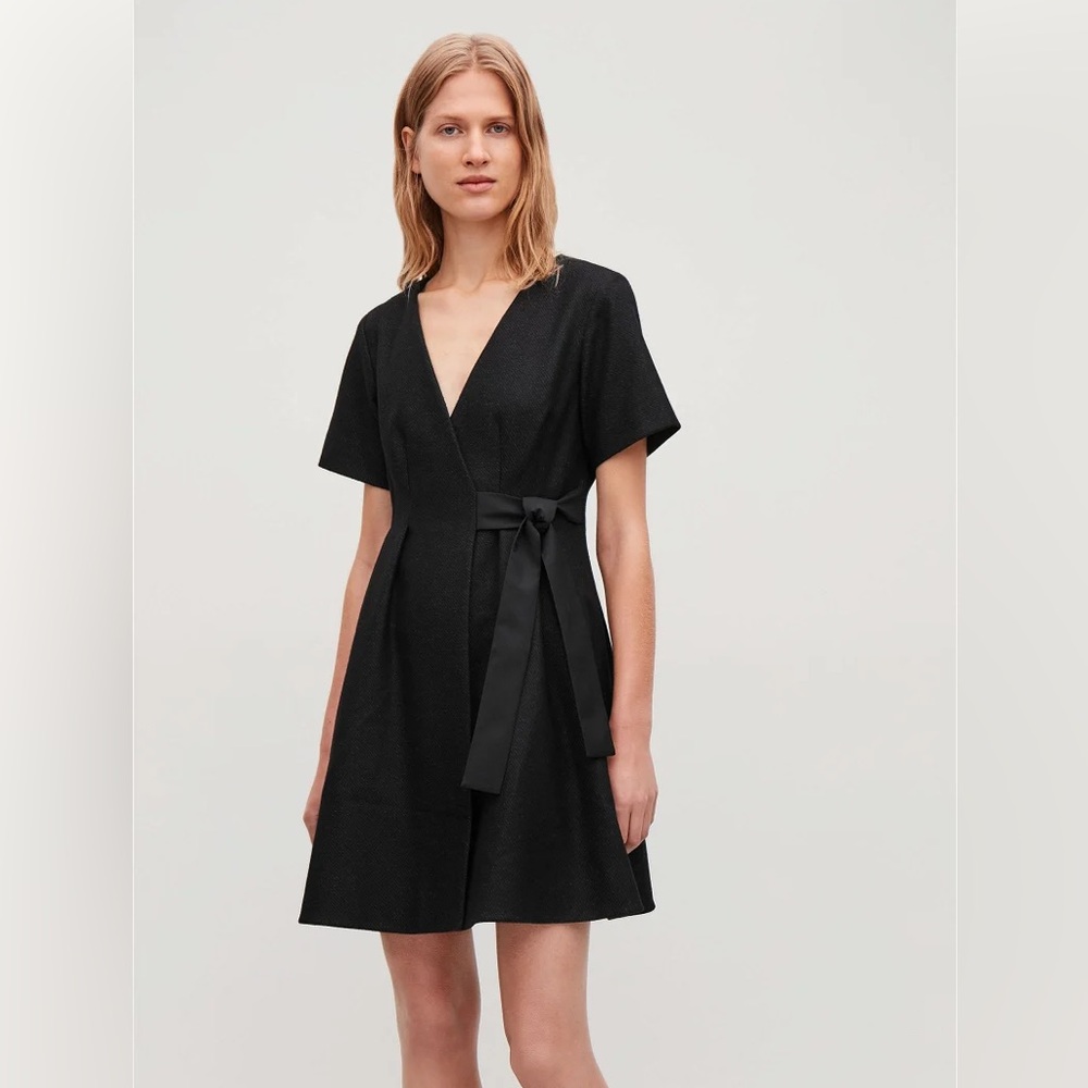 COS Wool-blend Wrap Dress